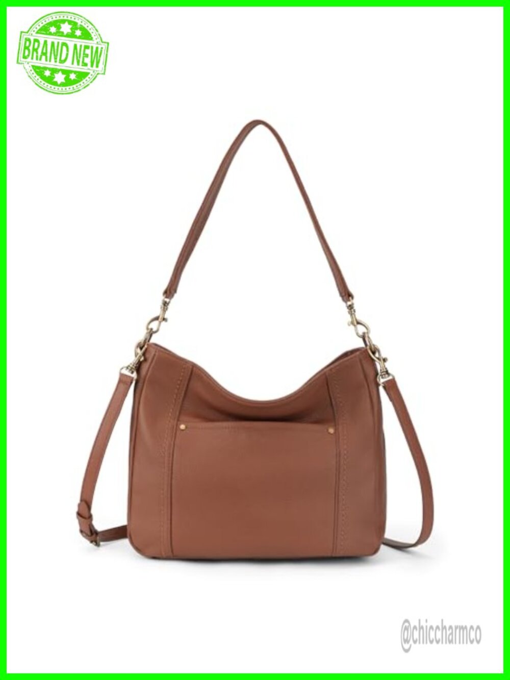 Genuine Leather Hobo Crossbody Bag Shoulder Purse Handbag